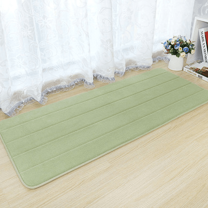 120X40Cm Absorbent Long Memory Foam Carpet Door Floor Mat Bedroom Bathroom Kitchen Bath Non Slip Rug