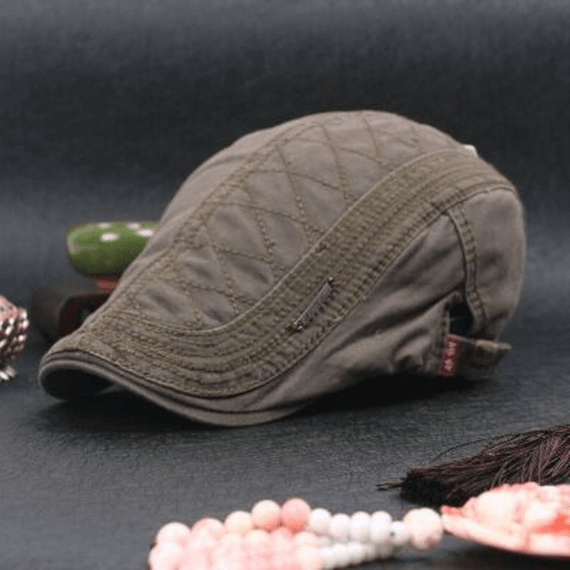 Men'S Beret Pure Cotton English Hat