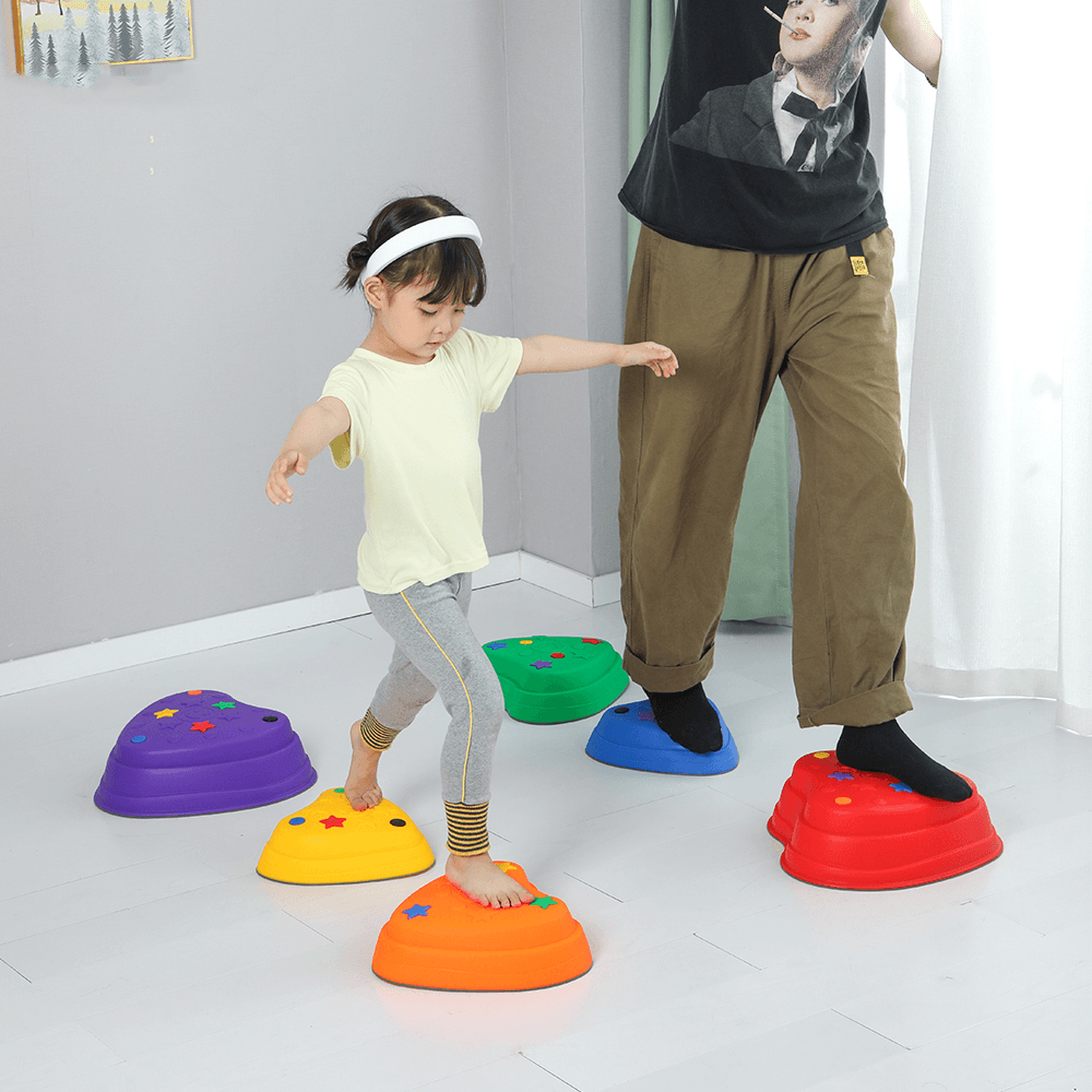 Children'S Sensory Integration Training Plastic River Stone