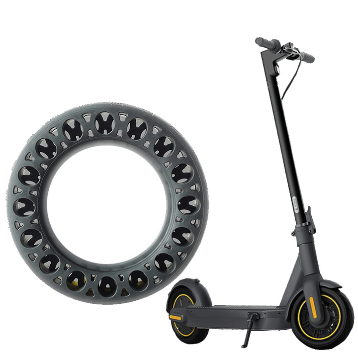 10 Inches Non-Pneumatic Damping Rubber Tire for Ninebot MAX G30 Electric Scooter Accessories Solid Hollow Tires Shock Absorber