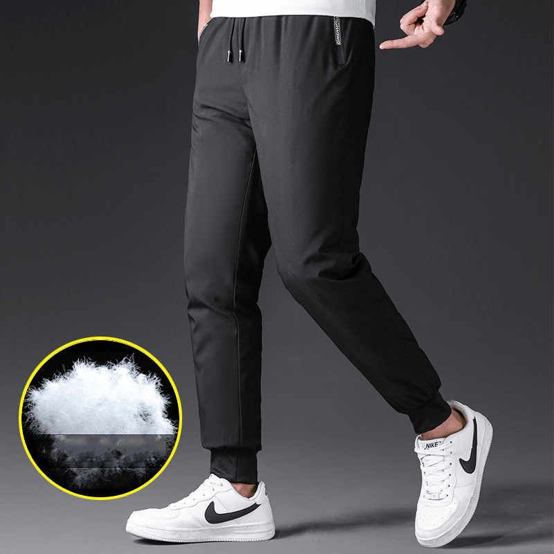 Middle-Aged and Elderly Men'S Warm Outdoor down Cotton Trousers