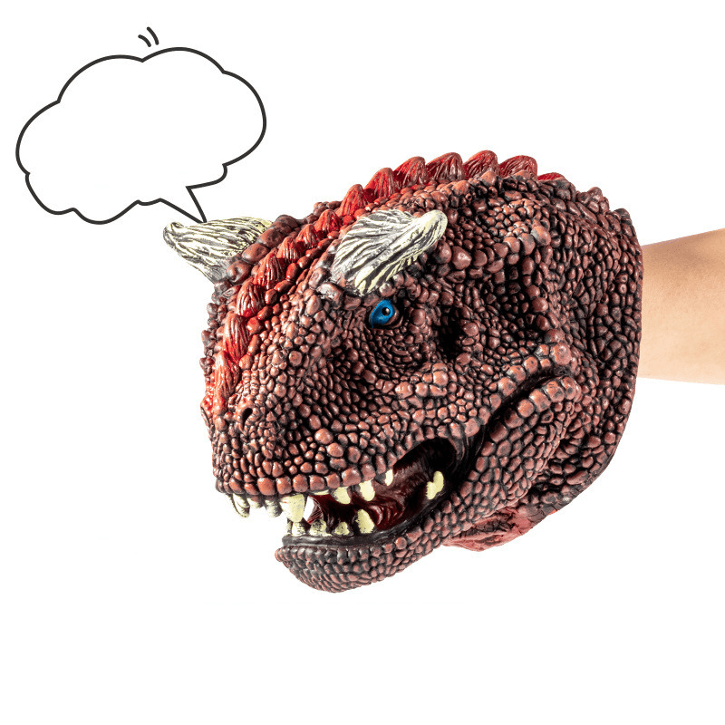 Simulation Soft Rubber Dinosaur Hand Puppet Jurassic