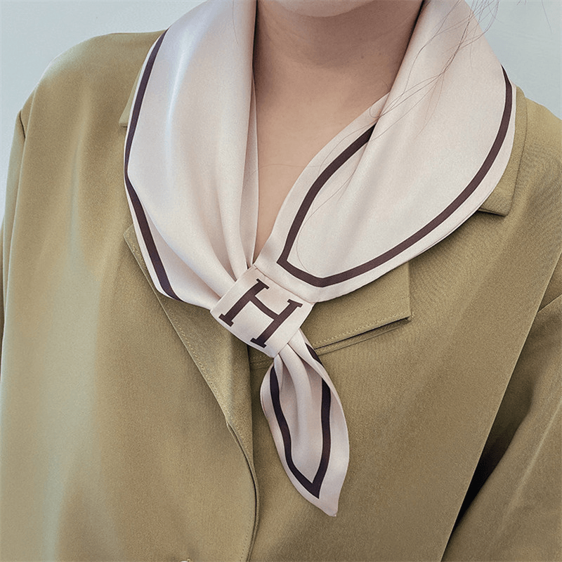 Temperament Scarf H Letter Stewardess Scarf - Unisex Fashion Accessory