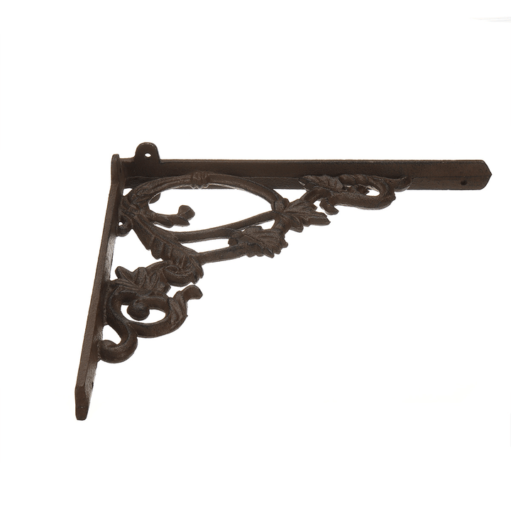 23√ó23.5√ó2Cm Wall Shelf Mount Bracket Cast Iron Support Mounted Supporter Home Garden Rusty