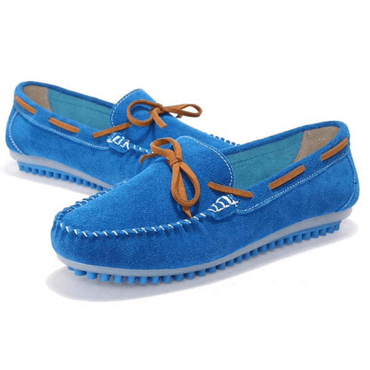 Women Casual Flat Shoes Lace up round Toe Flats Soft Sole Flat Loafers