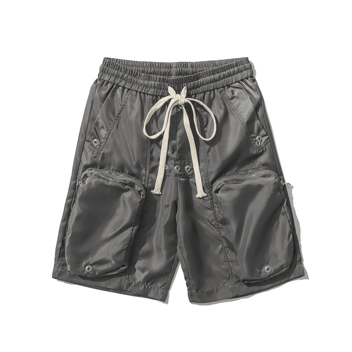 Three-Dimensional Multi-Pocket Cargo Shorts Men'S Trend