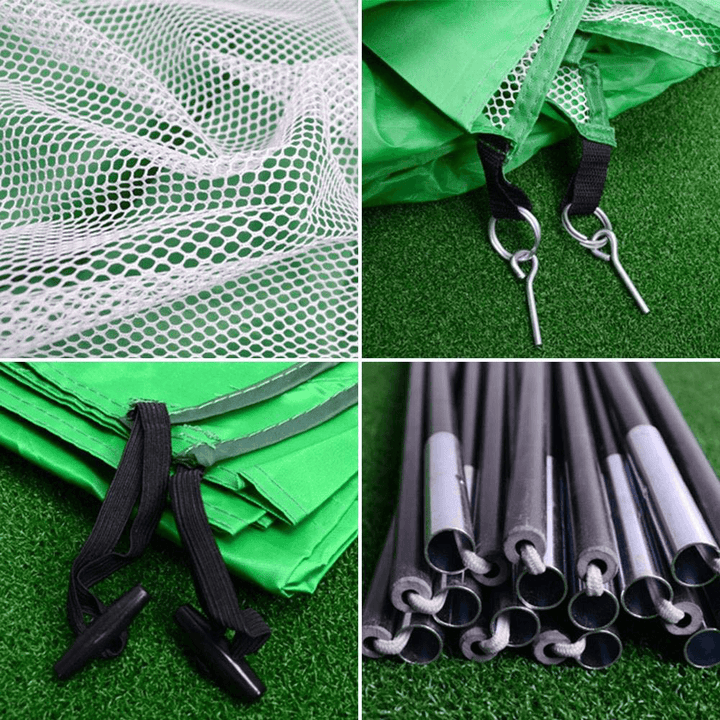 200X140Cm Foldable Easy Golf Hitting Cage Practice Net Club Trainer Golf Training Net Sport Aid Mat Driver Iron