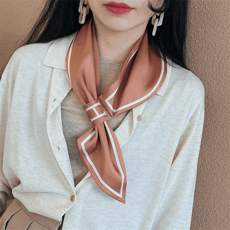 Temperament Scarf H Letter Stewardess Scarf - Unisex Fashion Accessory