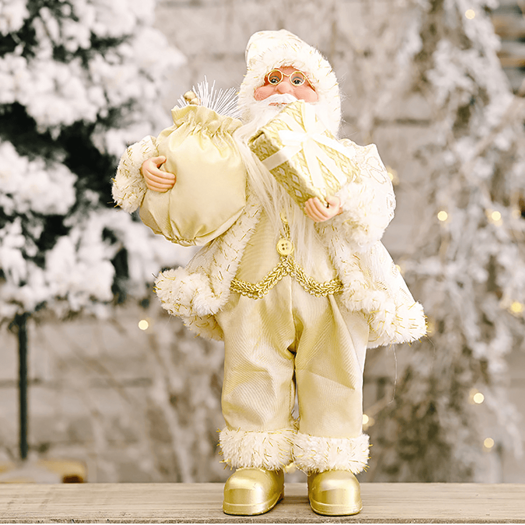 Santa Claus Doll Merry Christmas Tree Figurine Ornament Kid Toy Gift Desktop Decoration