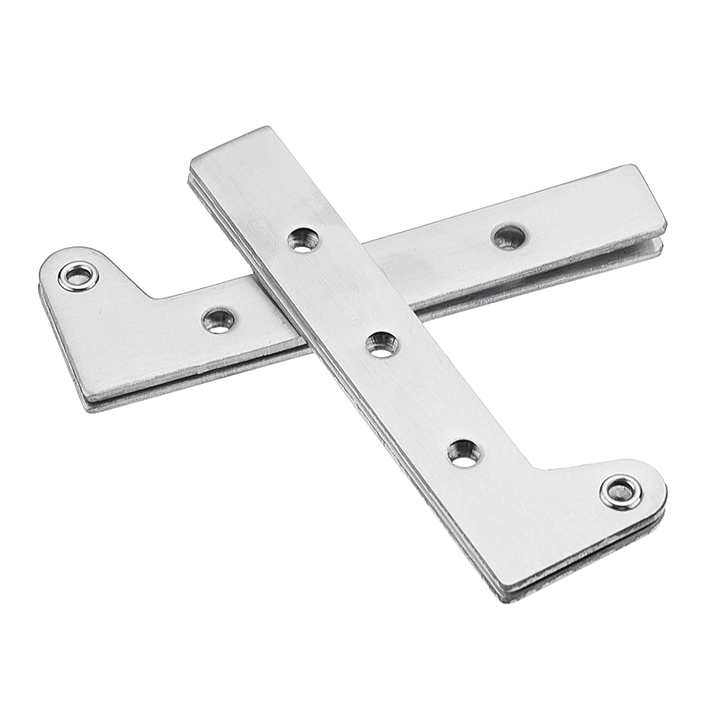 Stainless Steel Concealed Hinge 7-Shape Chicken Mouth Shape Door Hinge 360 Degree Rotating Hardware