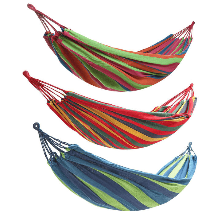 Canvas Hammock Swing Hammock Bed Portable Foldable Outdoor Garden Travel Camping Hammock - MRSLM