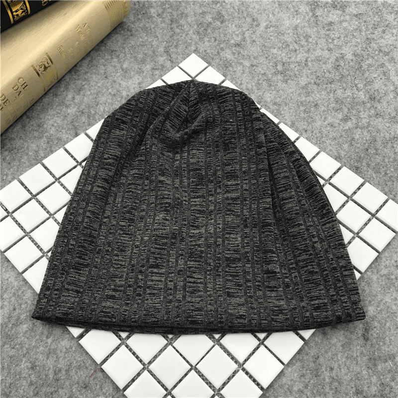 Mens Womens Winter Slouchy Beanie Caps Brimless Bonnet