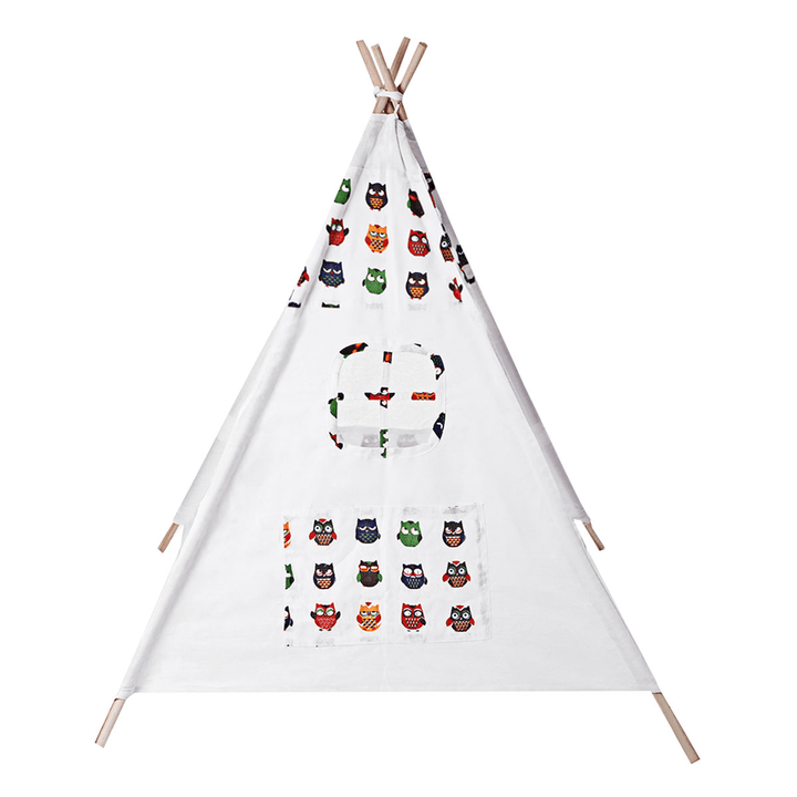 1.35/1.6M Kids Teepee Tent Children Playhouse Folding Portable Game Room Indoor Outdoor for Boys Girls Gift