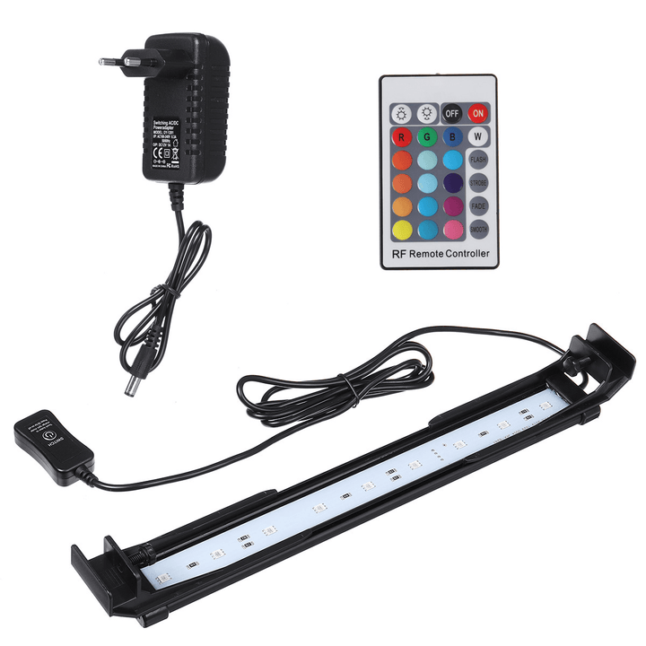 32CM Aquarium Cover Lighting Color Change Dimmable LED Light Bar Suitable for Aquarium/Fish Tank with Remote Control - MRSLM