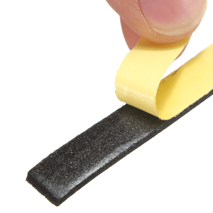 Safety Black Single Sided Adhesive Foam Cushion Tape Closed Cell 5M X 2Mm X 10Mm