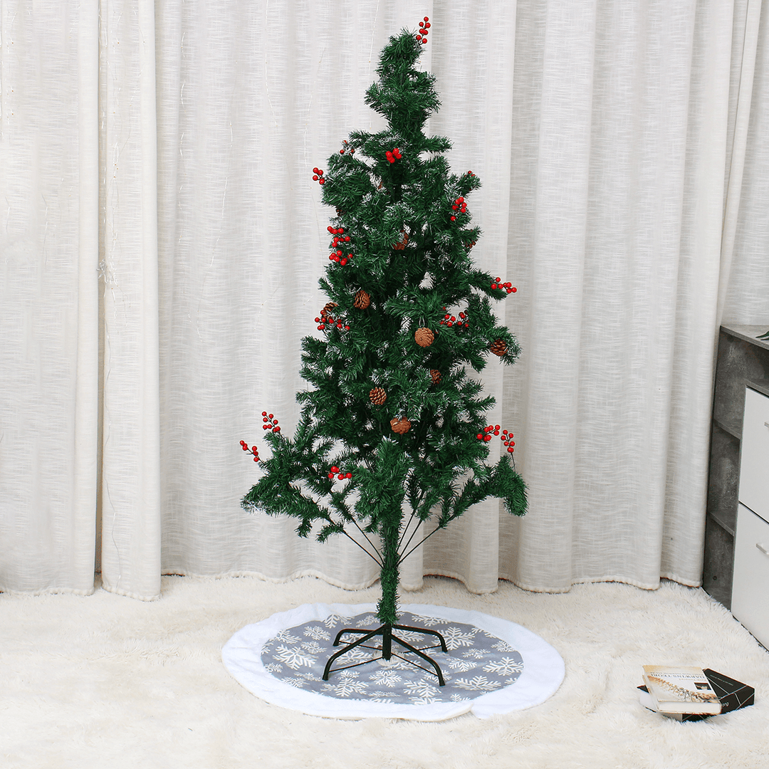 101CM Christmas Tree Skirt Carpet New Year Decorations Xmas Decoration Tree Skirt Ornaments Festive Party Supplies