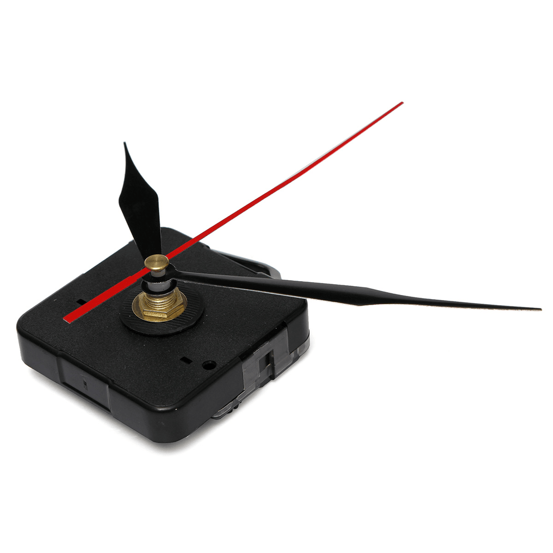 DIY Wall Quartz Clock Movement Black and Red Hands Mechanism Repair Tool Parts