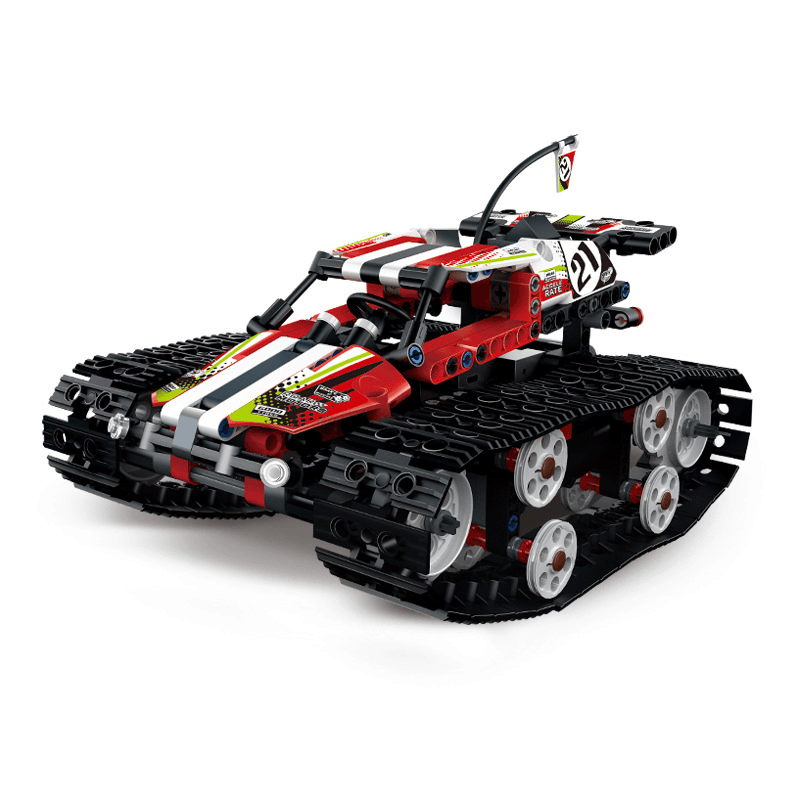 Remote Control Electric Tracked High-Speed Vehicle Assembling Building Blocks Toy