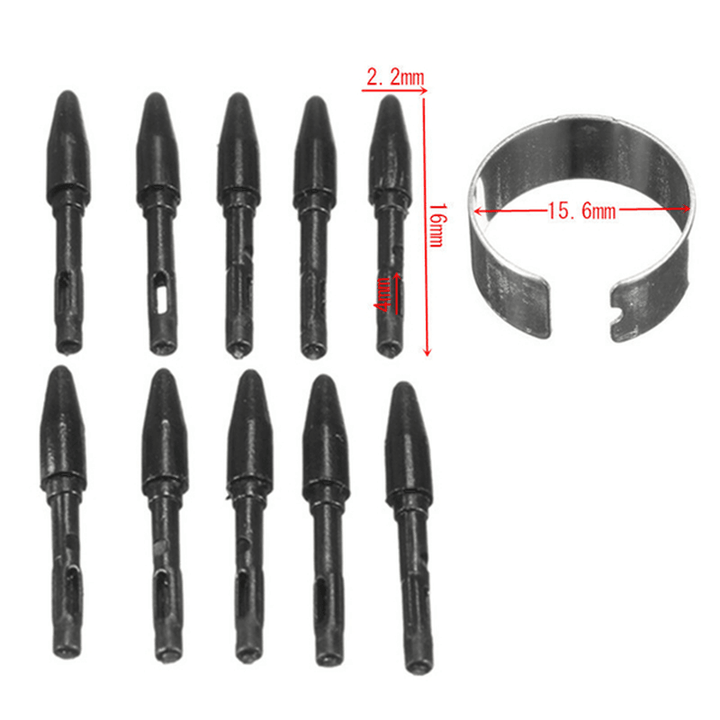 10Pcs Replacement Nib for Drawing Tablet Stylus Black Universal