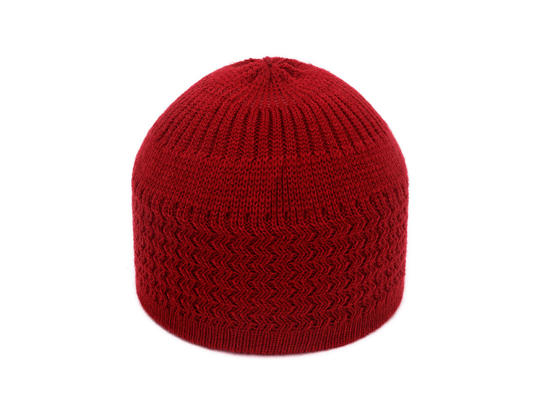 Autumn and Winter Hedging Knitted Wave Jacquard Neutral Dome Warm Woolen Toe Cap