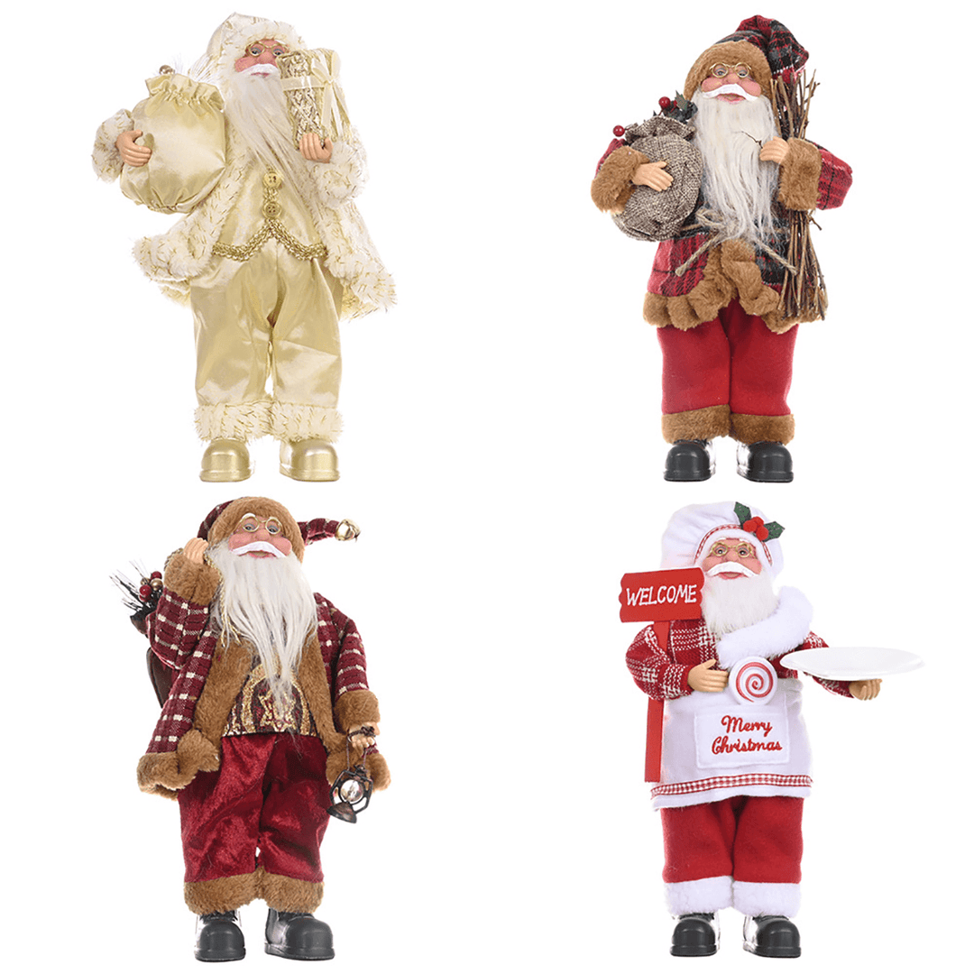 Santa Claus Doll Merry Christmas Tree Figurine Ornament Kid Toy Gift Desktop Decoration