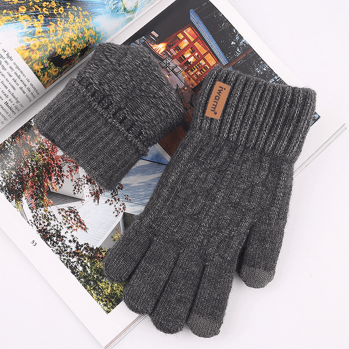 Men'S and Women'S Autumn and Winter Cold Protection Touch Screen Gloves