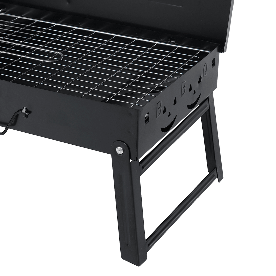 Heavy-Duty Folding Barbecue Oven Set Campfire Grill Outdoor Portable BBQ Grill Square Stove Set