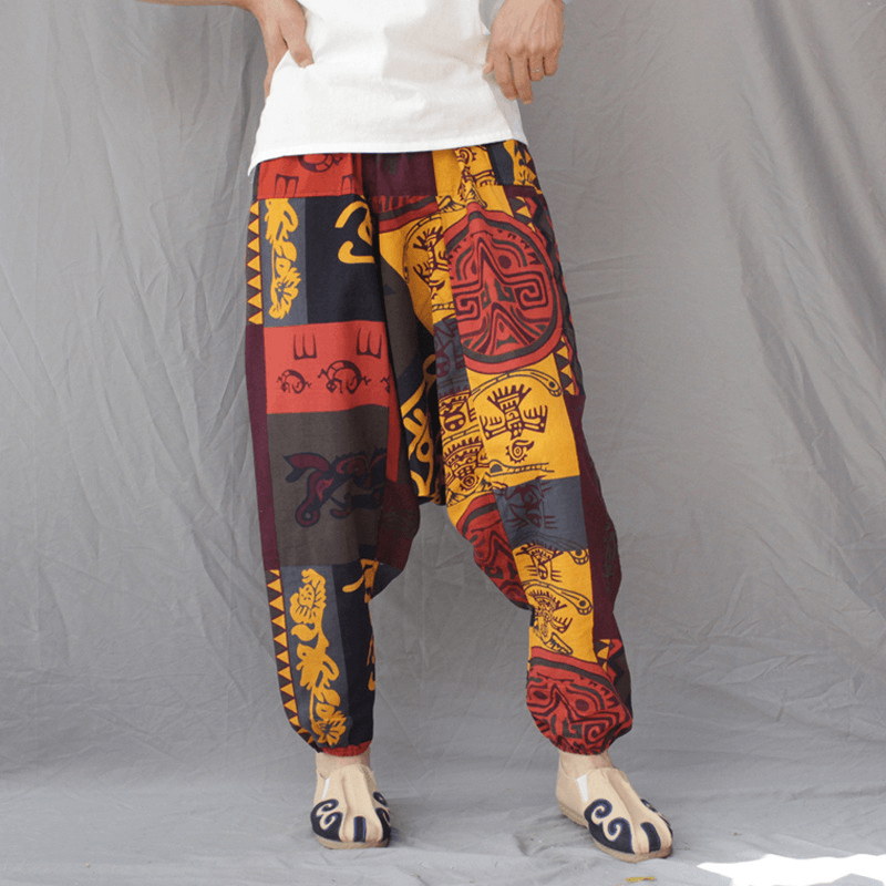 Men'S Crotch Pants Loose Thai Pants Bloomers