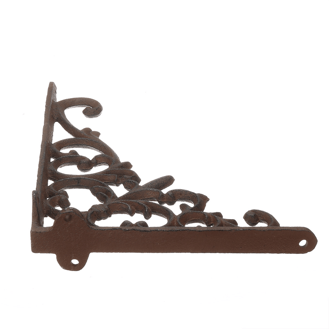 Retro Industrial Cast Iron Shelf Bracket Wall Mounted Shelf Supporter Garden