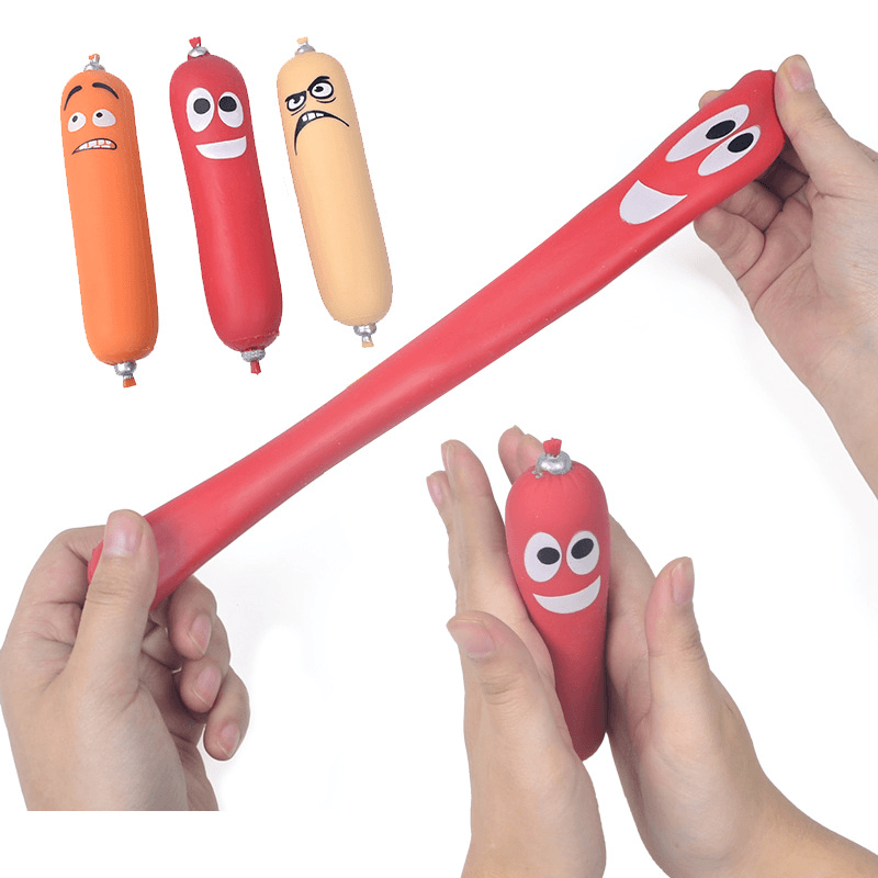 New Stress Reliever Toys Vent Memory Sand Dog Lala Simulation Sausage Decompression Stretch Squeeze Toy