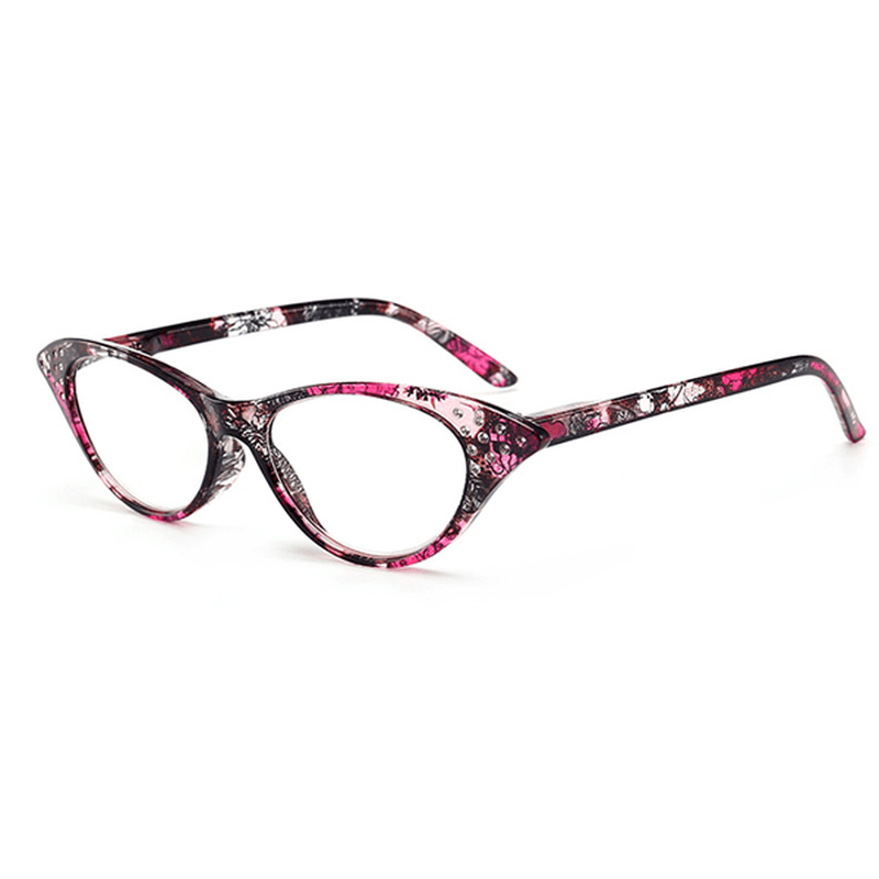 Women Cat Eye Flower Frame Reading Glasses