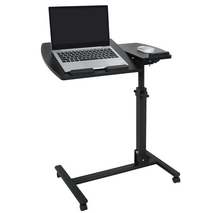 Rolling Laptop Desk Adjustable Laptop Stand Cart Computer Desk Lap Desk Workstation Notebook Cart over Bed Table