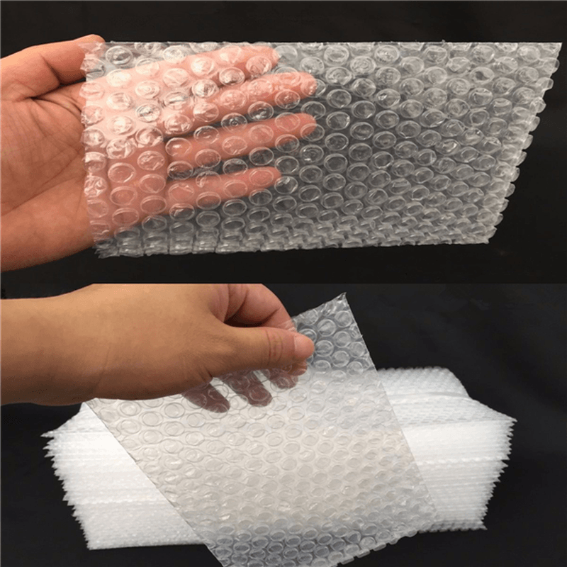 20Pcs Clear Shakeproof Recyclable Small Packing Pouches Poly Bubble Wrap Bags - MRSLM