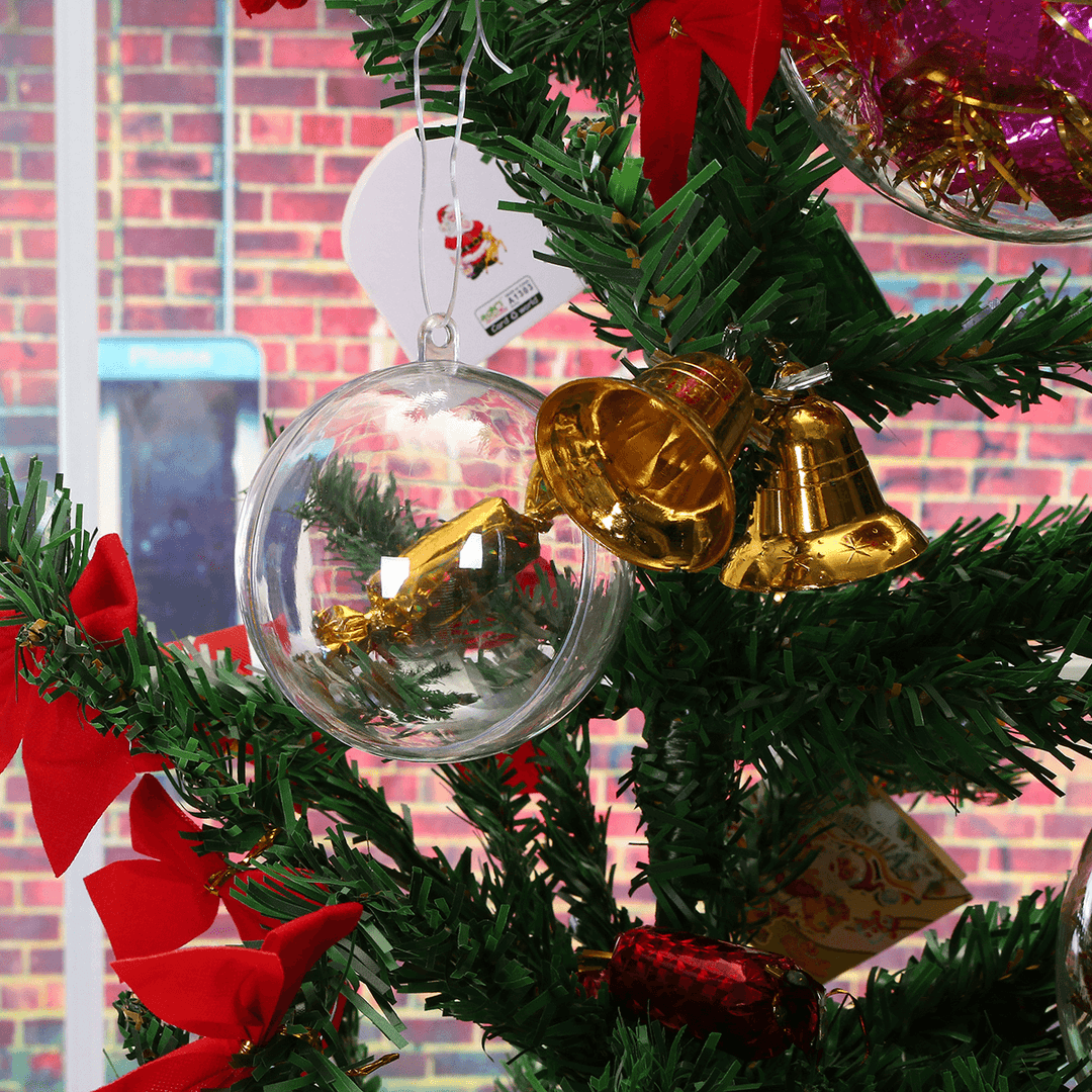 10Pcs 50/70/100/120Mm Christmas Magic Ball Clear Transparent Tree Balls Bauble Christmas Ornament Home Decorations Gift