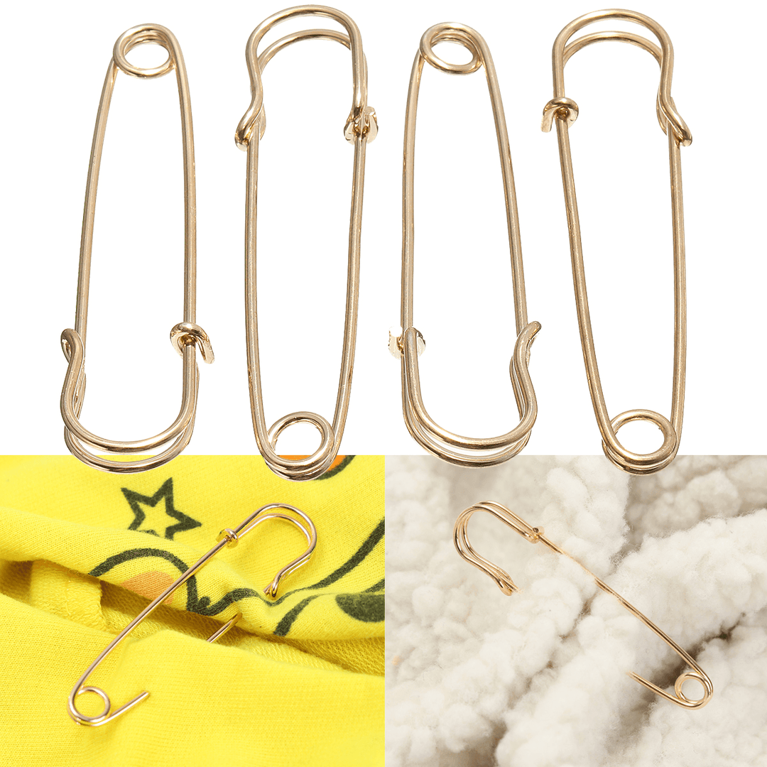 4Pcs 50Mm Safety Pins Scarf Needle Cloth for Sewing Craft