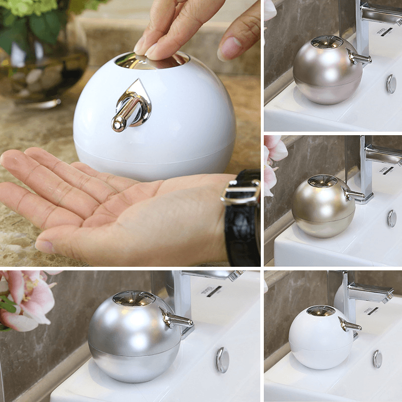 380ML Exquisite Ball Shape Soap Dispenser Lotion Liquid Hand Wash Sanitizer Bottle Modern Home Decor