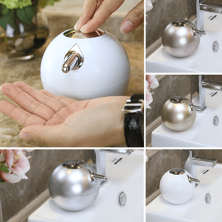 380ML Exquisite Ball Shape Soap Dispenser Lotion Liquid Hand Wash Sanitizer Bottle Modern Home Decor