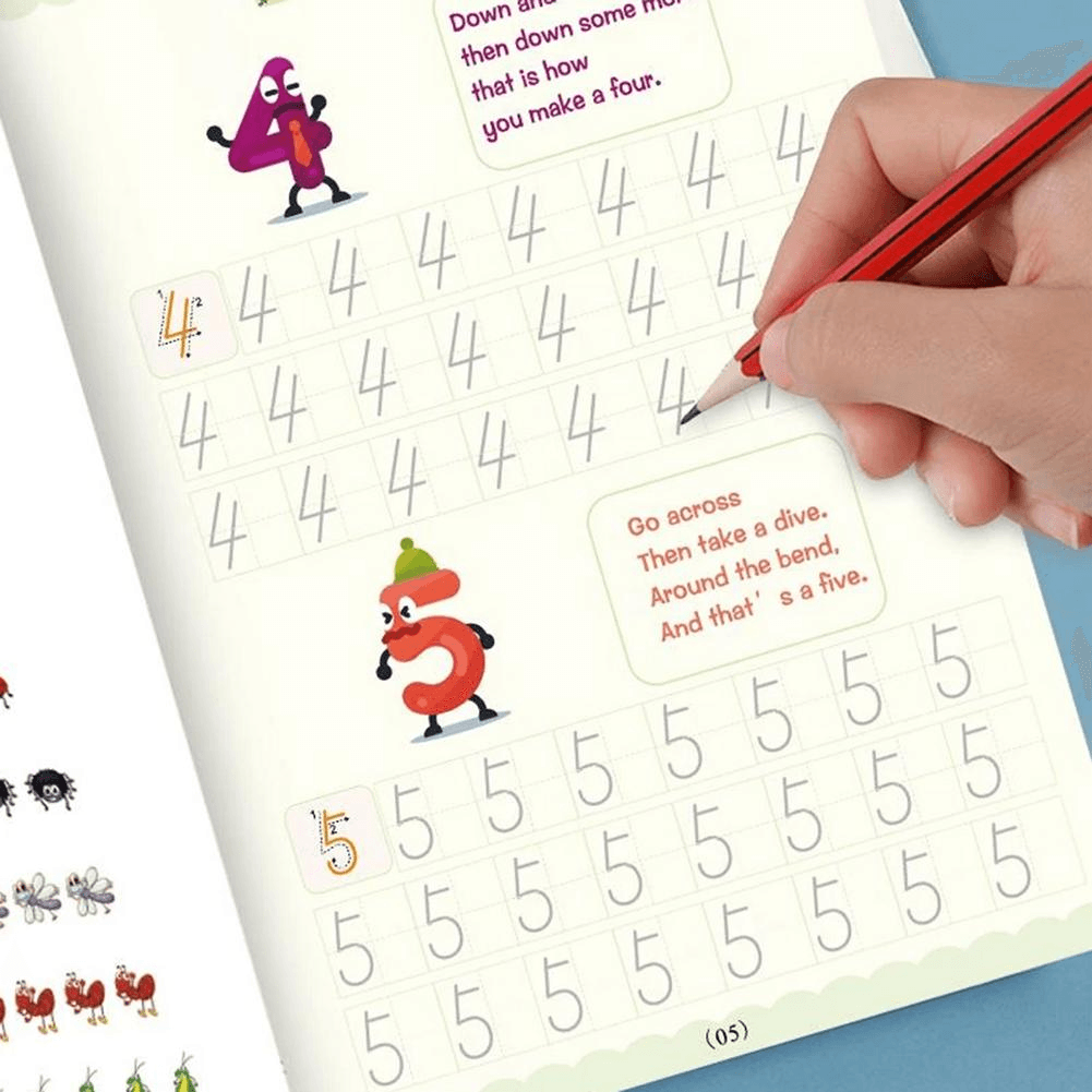 Full English Version of Calligraphy Stickers Children Copybook