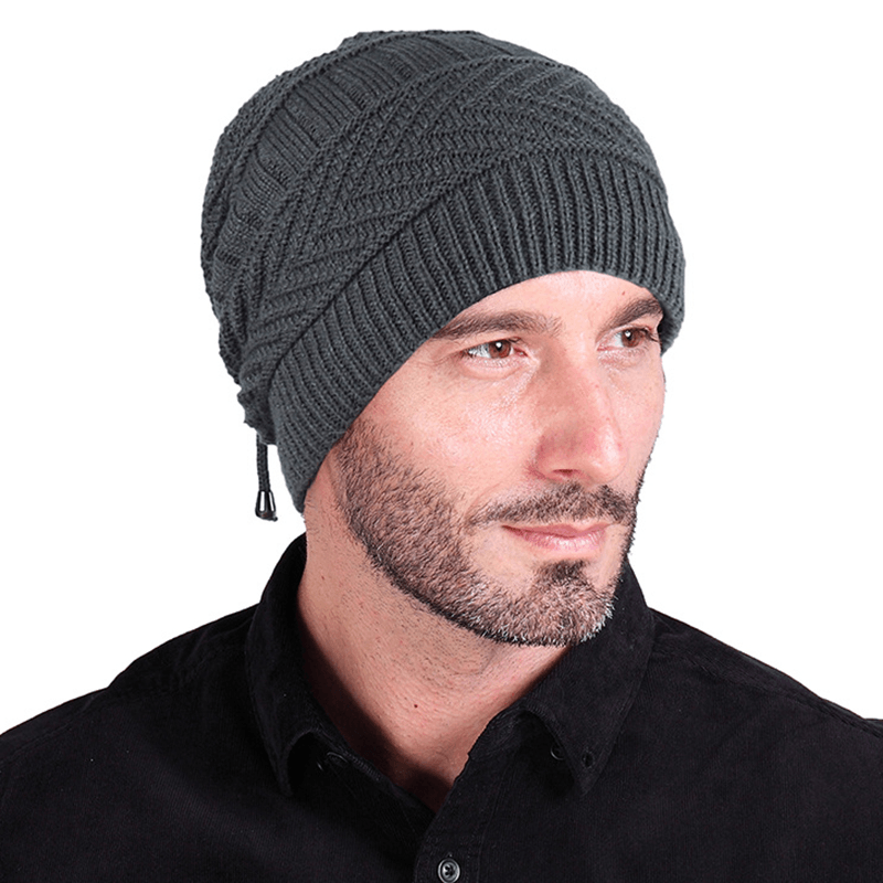 Multi-Purpose Winter Plush Knit Beanie Hat Scarf