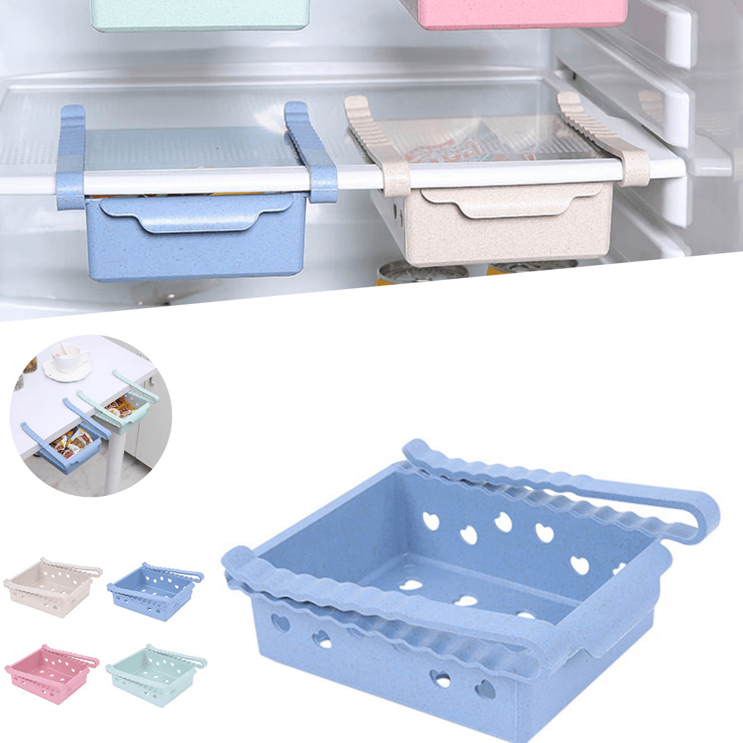 2L Refrigerator Storage Rack Food Organizer Shelf Box Pull-Out Drawer Holder Camping Picnic