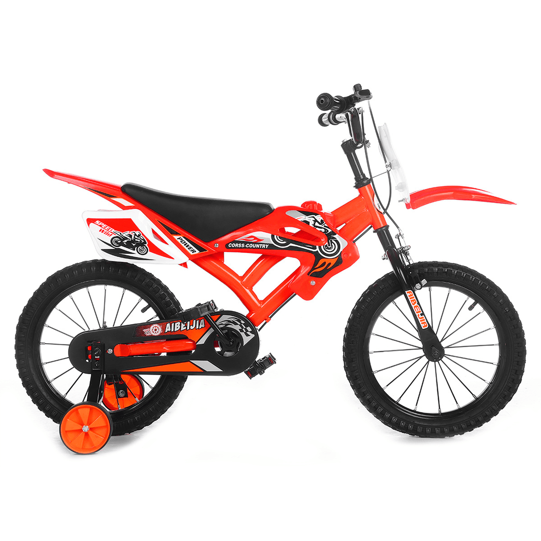 12 Inch Children Ride Beginners Moto Bike 4-Wheels Balance Training Motocross Bicycle Kids Ride on Toys for Boys Girls