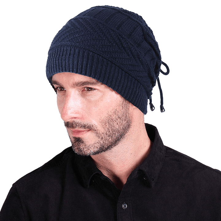 Multi-Purpose Winter Plush Knit Beanie Hat Scarf