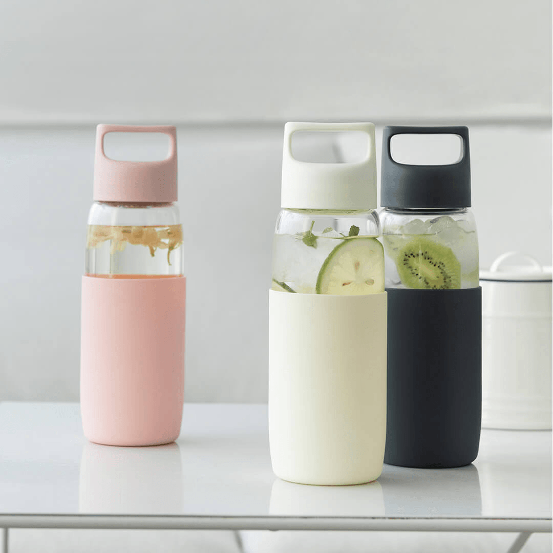 Fun Home 500Ml Glass Water Bottle Portable -20‚ÑÉ-150‚ÑÉ Temperature Tea Cup Drinking Mug with Silicone Case From - MRSLM