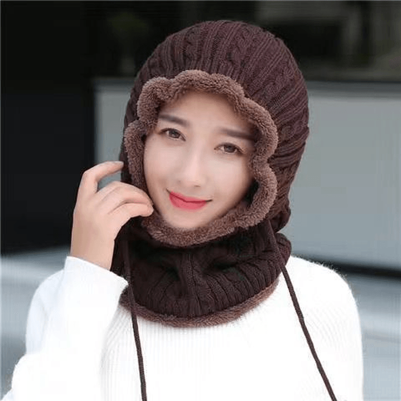 Knitted plus Velvet Youth Warm Woolen Toe