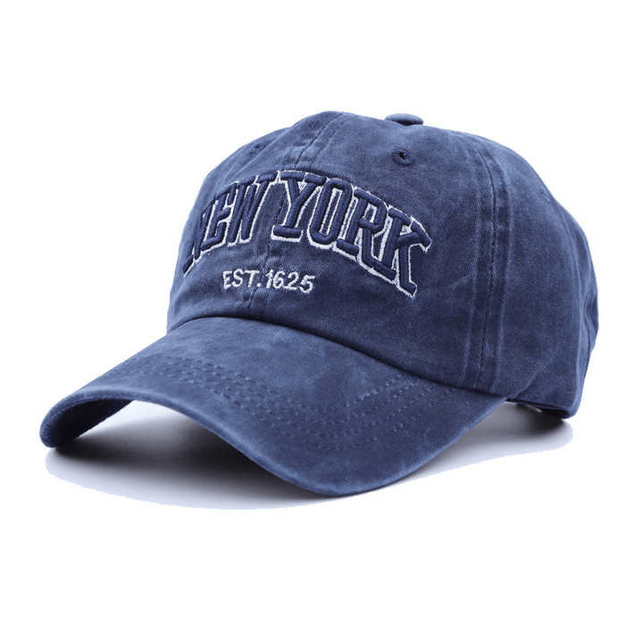 Washed Cloth Baseball Cap Embroidery Letter Retro Hat