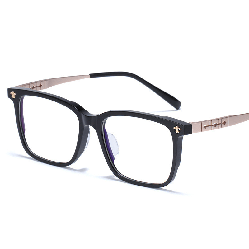 New Black Plate Pure Titanium Krona Spectacles Frame