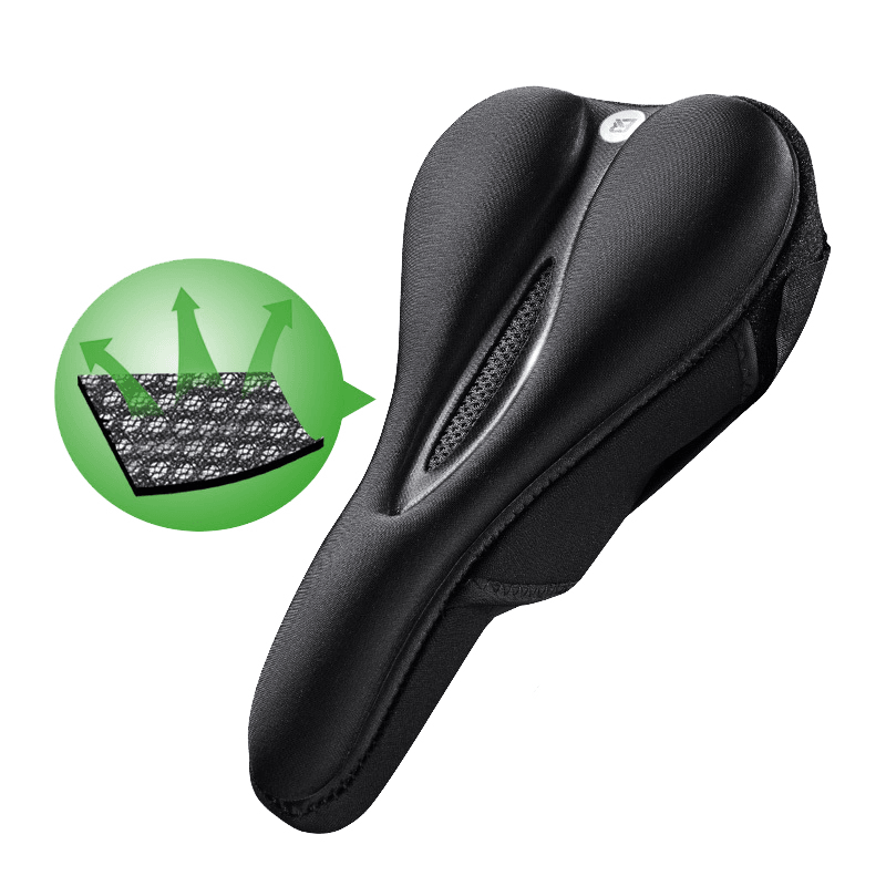 ROCKBROS Sponge Cycling Sport Bike Saddle Soft Pillow Seat Breathing Non Slip Hollow Saddle