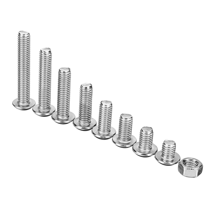 Suleve‚Ñ¢ M5SH2 150Pcs M5 Stainless Steel 6-30Mm Hex Socket Button Head Screw Allen Bolt Assortment Kit