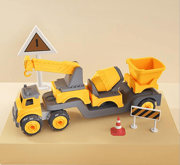 Screw and Assemble Block Engineering Truck Toy