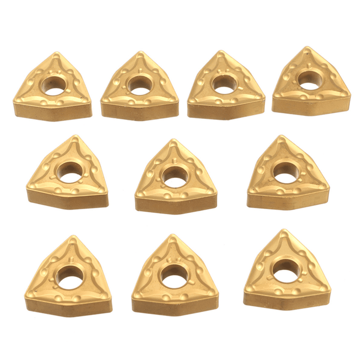 10Pcs WNMG0604 Titanium Coated Carbide Insert Cutting Tool for CNC Stainless Tool